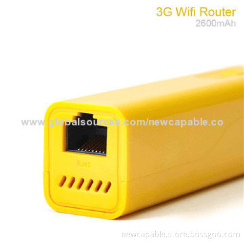 2,200mAh 3G Wi-Fi Router Power Bank with High-quality, 5V/1A Input
